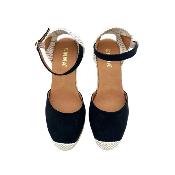 EMMA | Espadrille Noir à Talon