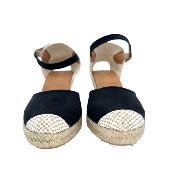 EMMA | Espadrille Noir à Talon