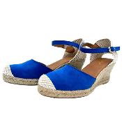 EMMA | Espadrille Bleu  Talon