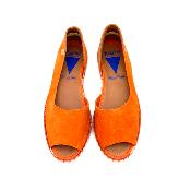 VERBENAS | Espadrille fendue orange