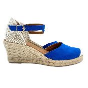 EMMA | Espadrille Bleu à Talon